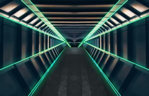tunnel, corridor, space
